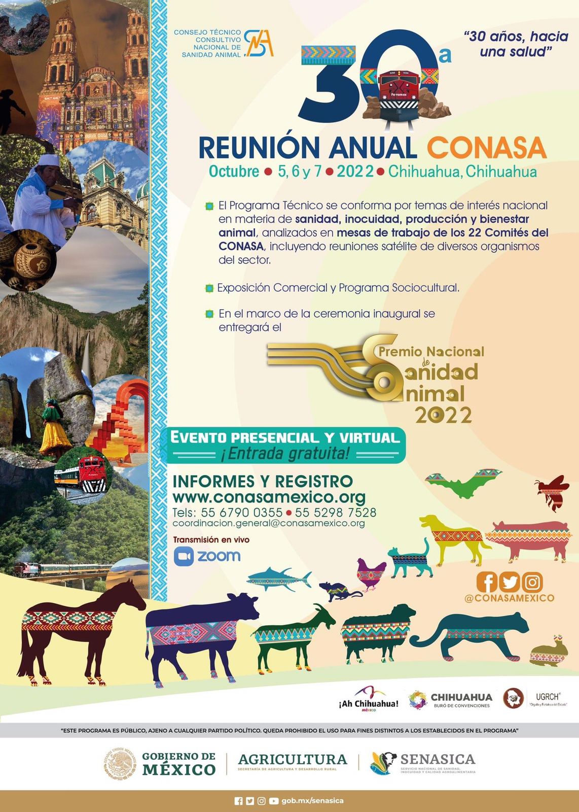 reunión ANual CONASA en Chihuahua del 5 al 7 de Octubre de 2022